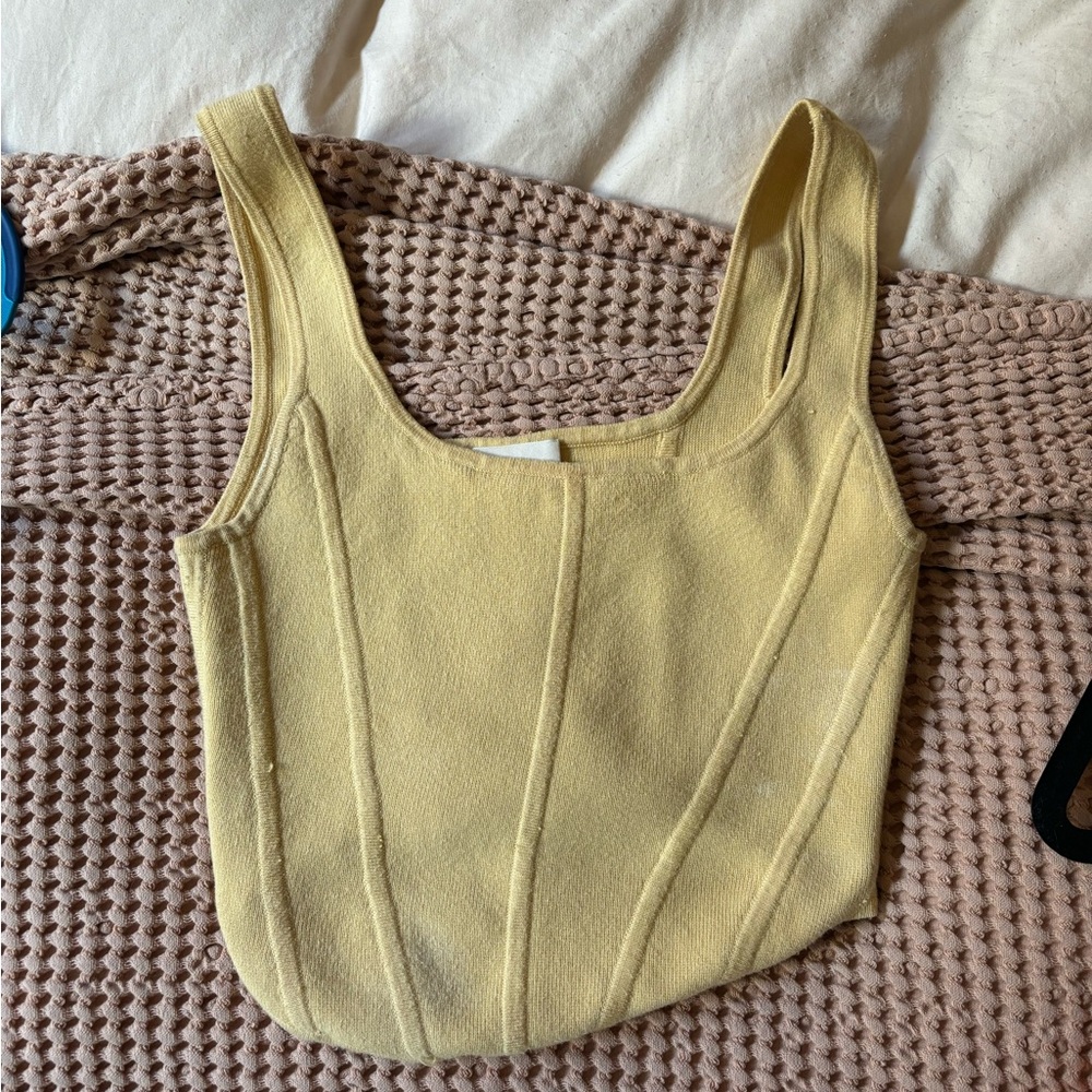 Aritzia Babaton Knit Bustier Tank